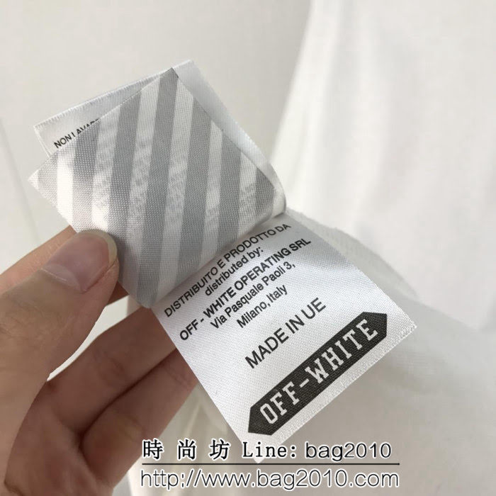 OFF-white19ss春夏新款 漸變色箭頭 精梳棉短袖 男女同款 ydi1453